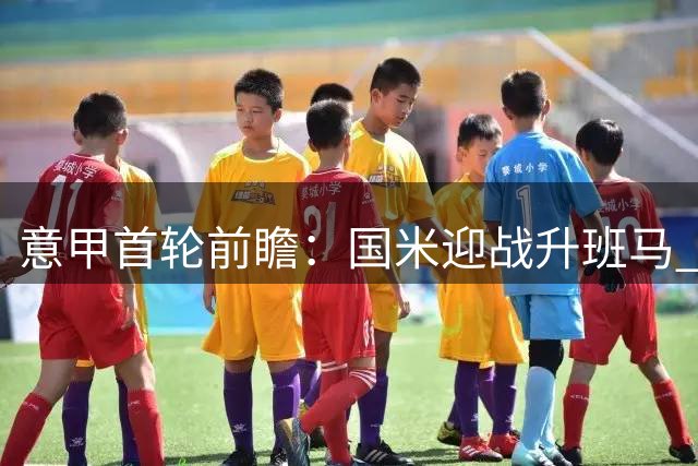 意甲首轮前瞻：国米迎战升班马 那不勒斯客征热那亚